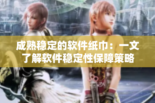成熟稳定的软件纸巾：一文了解软件稳定性保障策略
