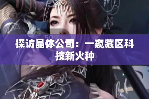 探访晶体公司：一窥藏区科技新火种