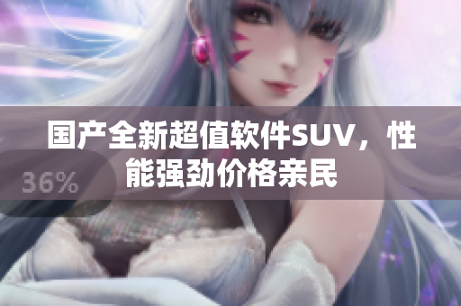 国产全新超值软件SUV，性能强劲价格亲民