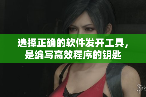 选择正确的软件发开工具，是编写高效程序的钥匙