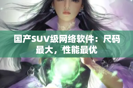 国产SUV级网络软件：尺码最大，性能最优