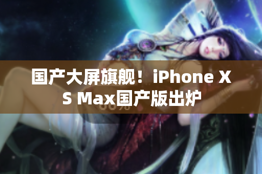 国产大屏旗舰！iPhone XS Max国产版出炉