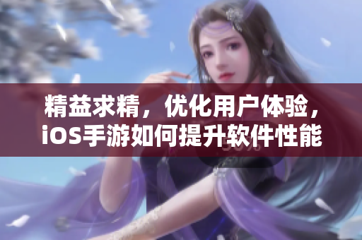 精益求精，优化用户体验，iOS手游如何提升软件性能？