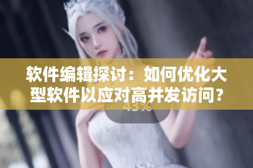 软件编辑探讨：如何优化大型软件以应对高并发访问？