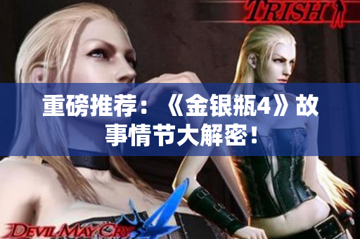 重磅推荐：《金银瓶4》故事情节大解密！