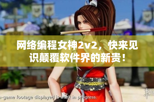 网络编程女神2v2，快来见识颠覆软件界的新贵！
