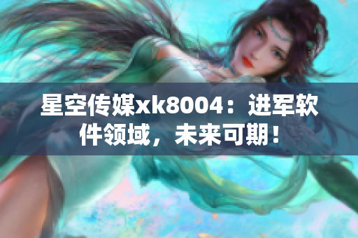 星空传媒xk8004：进军软件领域，未来可期！
