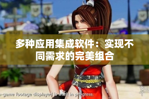 多种应用集成软件：实现不同需求的完美组合