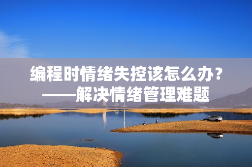 编程时情绪失控该怎么办？——解决情绪管理难题