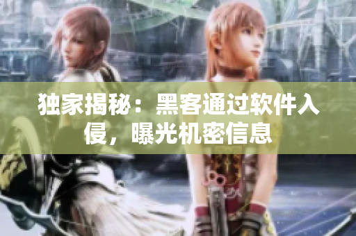 独家揭秘：黑客通过软件入侵，曝光机密信息