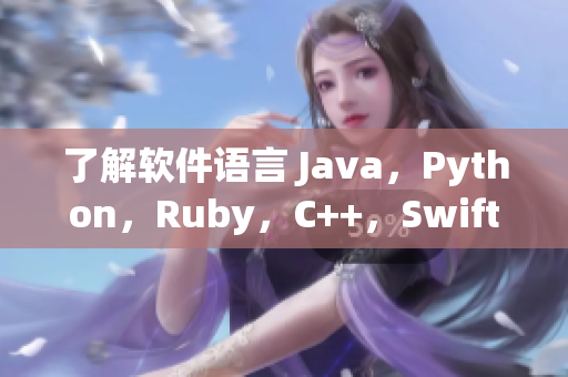 了解软件语言 Java，Python，Ruby，C++，Swift