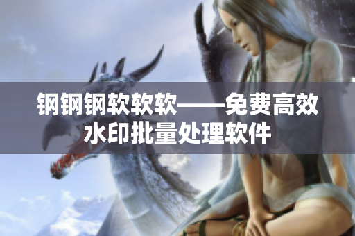 钢钢钢软软软——免费高效水印批量处理软件