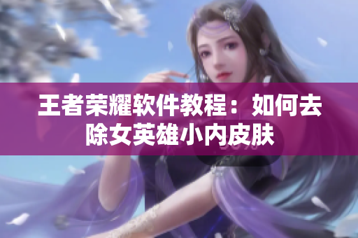 王者荣耀软件教程：如何去除女英雄小内皮肤