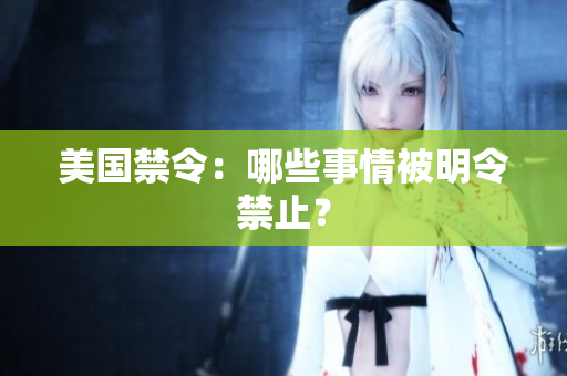 美国禁令：哪些事情被明令禁止？