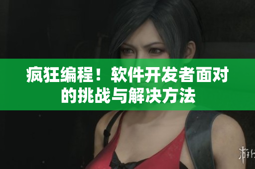 疯狂编程！软件开发者面对的挑战与解决方法