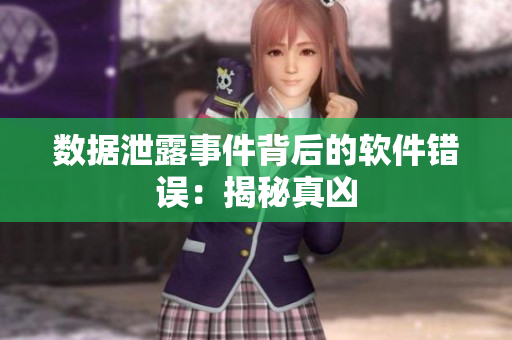 数据泄露事件背后的软件错误：揭秘真凶