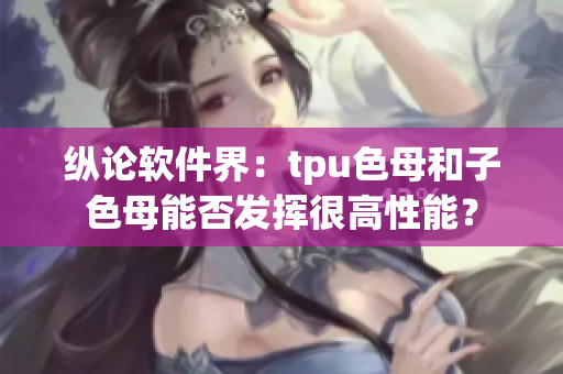 纵论软件界：tpu色母和子色母能否发挥很高性能？