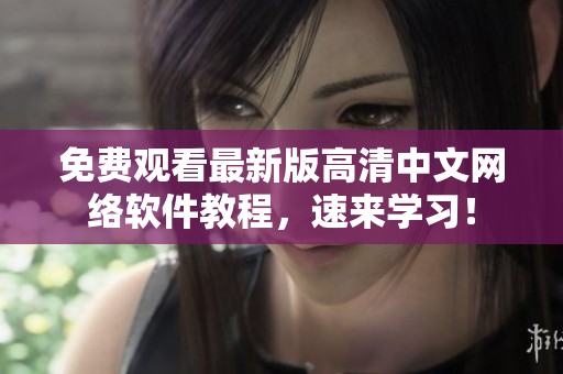 免费观看最新版高清中文网络软件教程，速来学习！