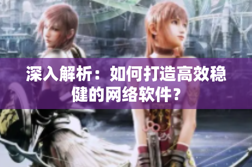 深入解析：如何打造高效稳健的网络软件？