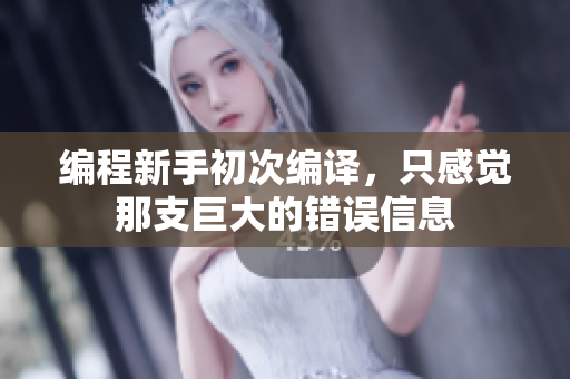 编程新手初次编译，只感觉那支巨大的错误信息
