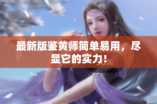 最新版鉴黄师简单易用，尽显它的实力！