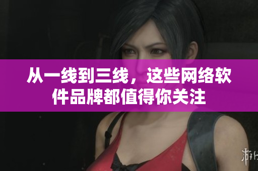 从一线到三线，这些网络软件品牌都值得你关注