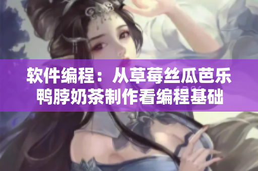 软件编程：从草莓丝瓜芭乐鸭脖奶茶制作看编程基础
