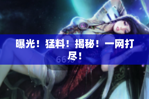 曝光！猛料！揭秘！一网打尽！