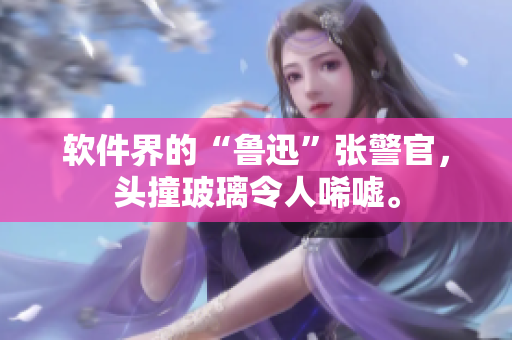 软件界的“鲁迅”张警官，头撞玻璃令人唏嘘。