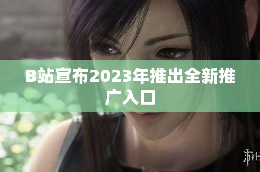 B站宣布2023年推出全新推广入口