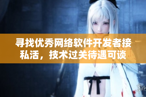 寻找优秀网络软件开发者接私活，技术过关待遇可谈