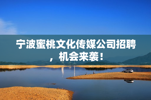 宁波蜜桃文化传媒公司招聘，机会来袭！