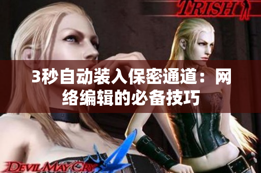 3秒自动装入保密通道：网络编辑的必备技巧