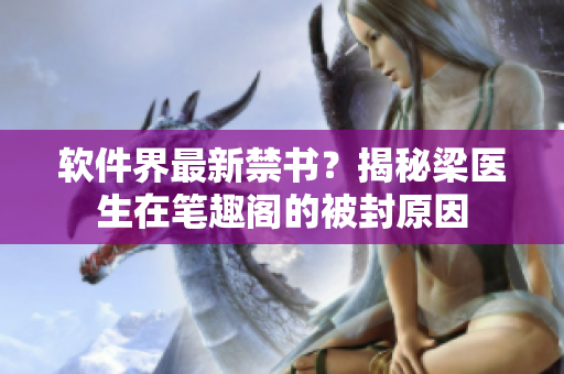 软件界最新禁书？揭秘梁医生在笔趣阁的被封原因