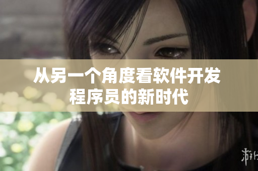 从另一个角度看软件开发 程序员的新时代