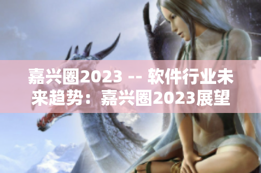 嘉兴圈2023 -- 软件行业未来趋势：嘉兴圈2023展望