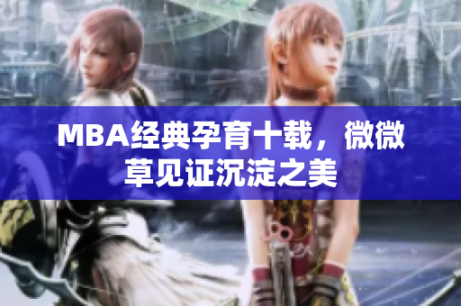 MBA经典孕育十载，微微草见证沉淀之美