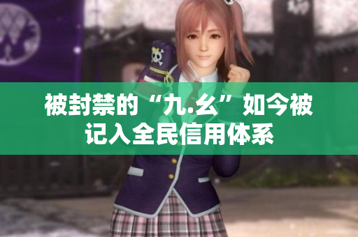 被封禁的“九.幺”如今被记入全民信用体系